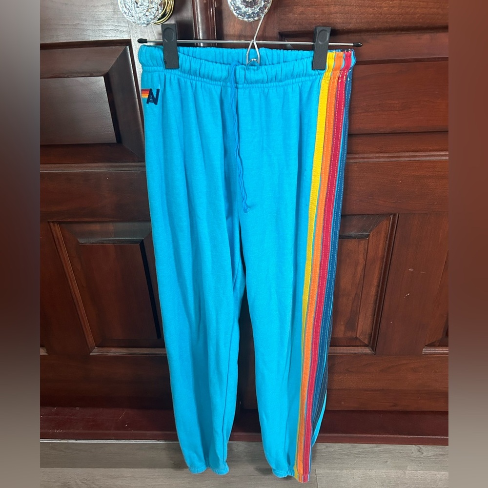Aviator nation turquoise sweatpants
